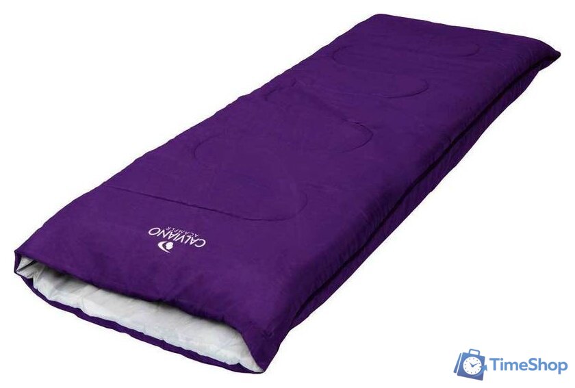 Спальный мешок Calviano Acamper Bruni 300г/м2 (фиолетовый) - Изображение №1 — Интернет-магазин Time-Shop