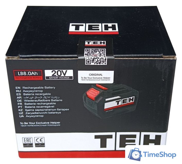 Аккумулятор TEH LB8.0Ah 20V 10C (20В/8 Ah) - Изображение №7 — Интернет-магазин Time-Shop
