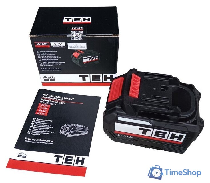 Аккумулятор TEH LB8.0Ah 20V 10C (20В/8 Ah) - Изображение №6 — Интернет-магазин Time-Shop