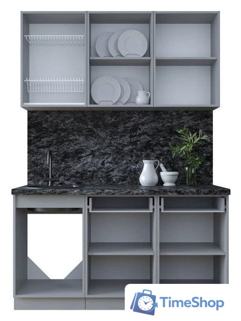 Готовая кухня Интерлиния Тренд 1.5А (мята/мята/дуб бунратти) - Изображение №2 — Интернет-магазин Time-Shop