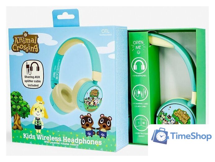 Наушники OTL Technologies Nintendo Animal Crossing Kids Wireless AC0998 - Изображение №3 — Интернет-магазин Time-Shop