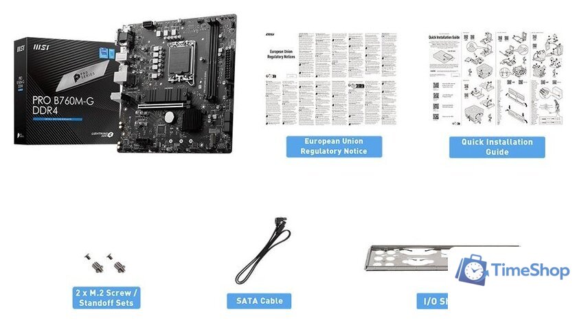 Материнская плата MSI PRO B760M-G DDR4 - Изображение №2 — Интернет-магазин Time-Shop
