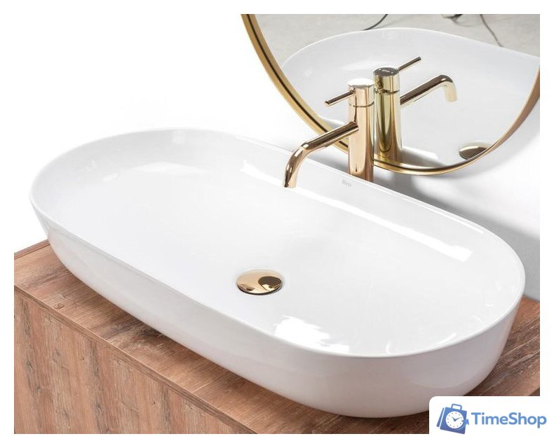 Умывальник Rea Cleo 81 (белый) - Изображение №5 — Интернет-магазин Time-Shop