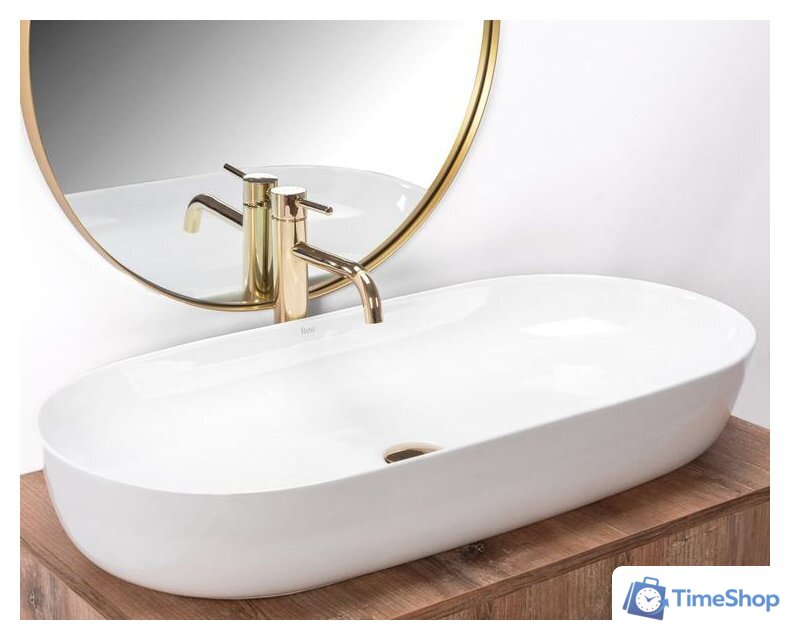 Умывальник Rea Cleo 81 (белый) - Изображение №2 — Интернет-магазин Time-Shop