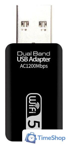 Wi-Fi адаптер USBTOP Dual Band USB Adapter AC1200 Mbps - Изображение №1 — Интернет-магазин Time-Shop