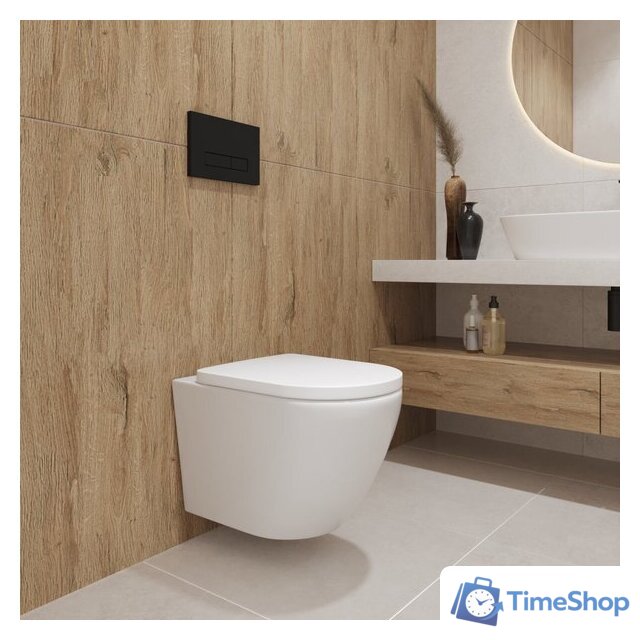 Унитаз подвесной Lauter Vortex 2110830 + GROHE Rapid SL 39504000 с кнопкой (округлая, хром) - Изображение №13 — Интернет-магазин Time-Shop