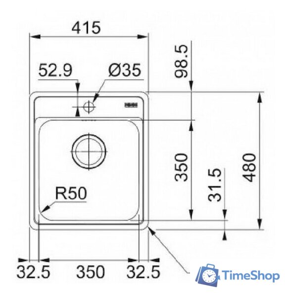 Кухонная мойка Franke BCX 610-42 TL 101.0689.880 - Изображение №2 — Интернет-магазин Time-Shop