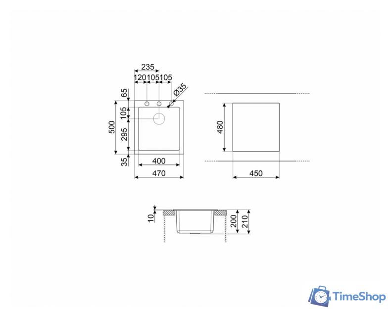 Кухонная мойка Smeg VZ45B - Изображение №2 — Интернет-магазин Time-Shop