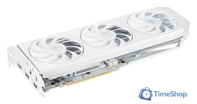 Видеокарта PowerColor Hellhound Spectral White AMD Radeon RX 9060 XT 16GB GDDR6 RX9060XT 16G-L/OC/WHITE - Изображение №3 — Интернет-магазин Time-Shop