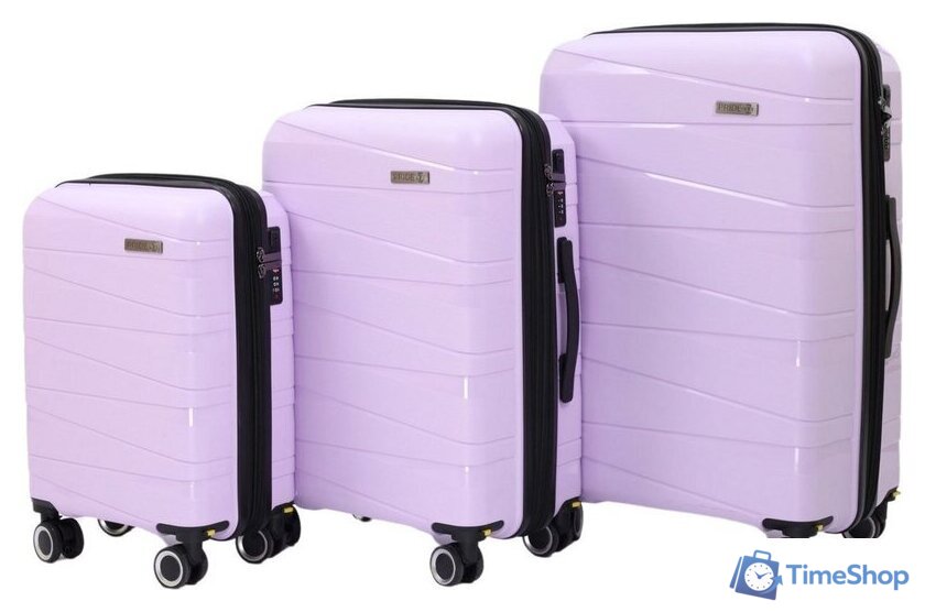 Чемодан-спиннер Pride РР-201 (S, сиреневый) - Изображение №10 — Интернет-магазин Time-Shop