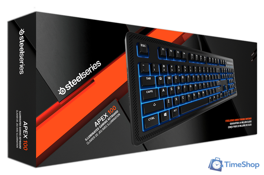 Клавиатура SteelSeries Apex 100 - Изображение №5 — Интернет-магазин Time-Shop