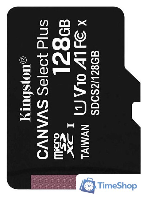 Карта памяти Kingston Canvas Select Plus microSDXC 128GB - Изображение №1 — Интернет-магазин Time-Shop