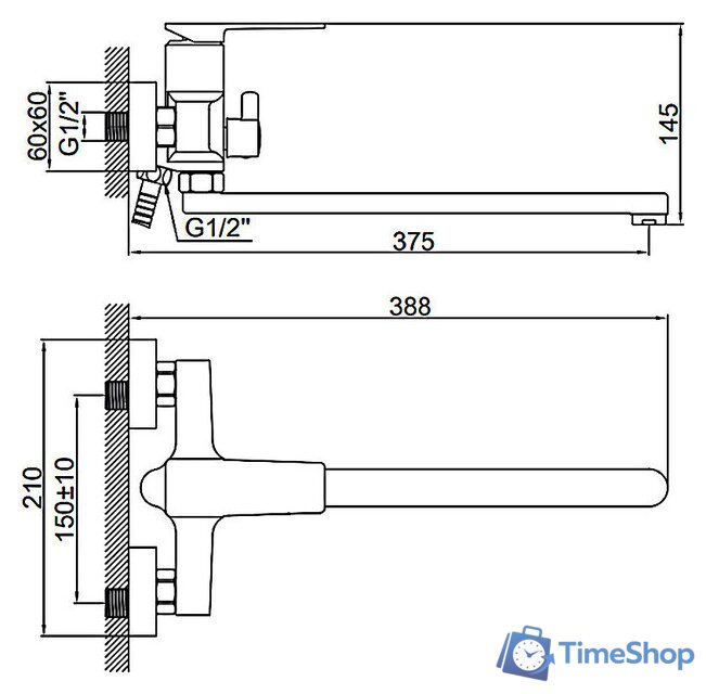 Смеситель Ledeme L2278 - Изображение №2 — Интернет-магазин Time-Shop