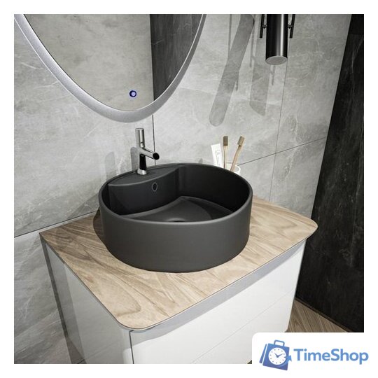 Умывальник Teymi Lina S D40 T50192 (черный матовый) - Изображение №6 — Интернет-магазин Time-Shop