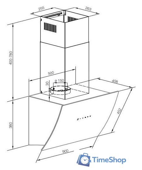 Кухонная вытяжка Graude DH 90.1 WE - Изображение №2 — Интернет-магазин Time-Shop