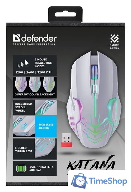 Игровая мышь Defender Katana GM-511 (белый) - Изображение №9 — Интернет-магазин Time-Shop