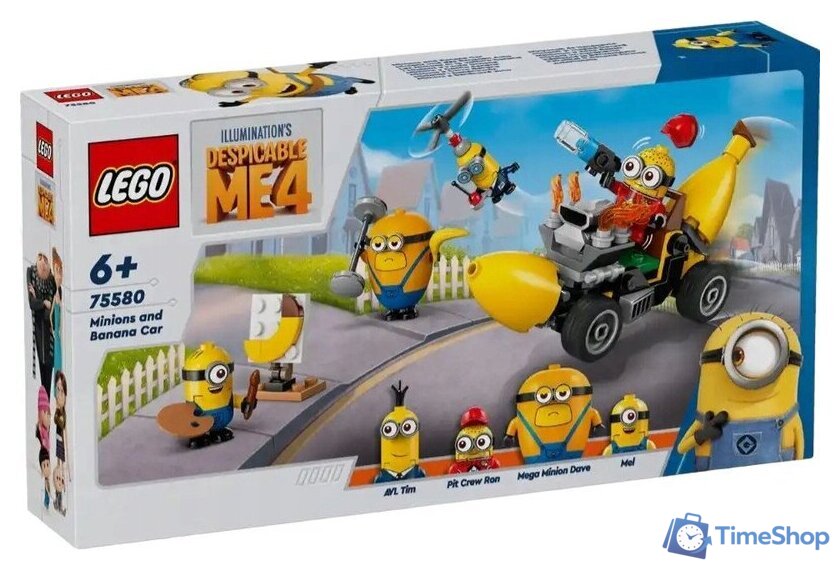 Конструктор LEGO Despicable Me 4 75580 Миньоны и машина-банан - Изображение №1 — Интернет-магазин Time-Shop