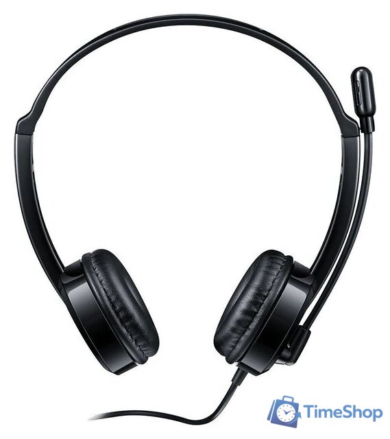 Офисная гарнитура Rapoo H100 (черный) - Изображение №3 — Интернет-магазин Time-Shop