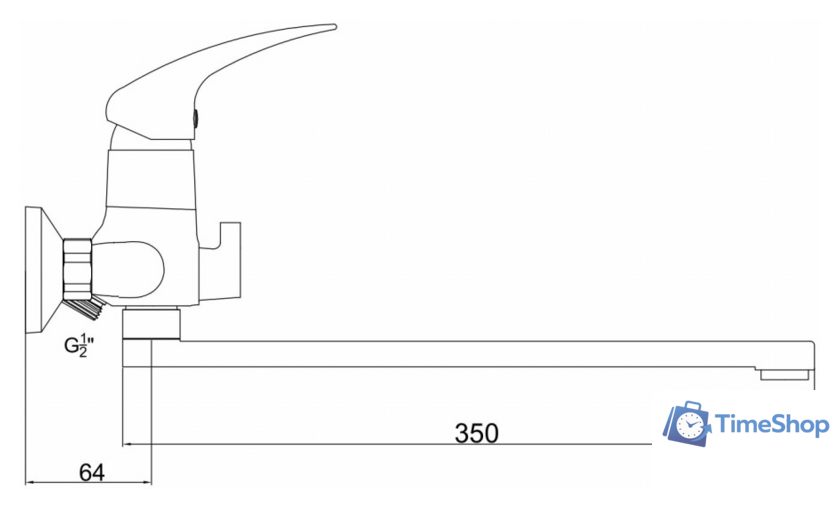 Смеситель Gross Aqua Basic 7211257C-35F - Изображение №2 — Интернет-магазин Time-Shop