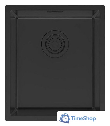 Кухонная мойка Paulmark Lassan 38 UNI LA38-MBN (черный/черный матовый) - Изображение №1 — Интернет-магазин Time-Shop