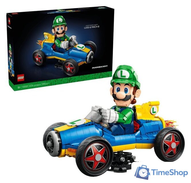 Конструктор LEGO Super Mario 72050 Mario Kart Luigi & Mach 8 - Изображение №1 — Интернет-магазин Time-Shop