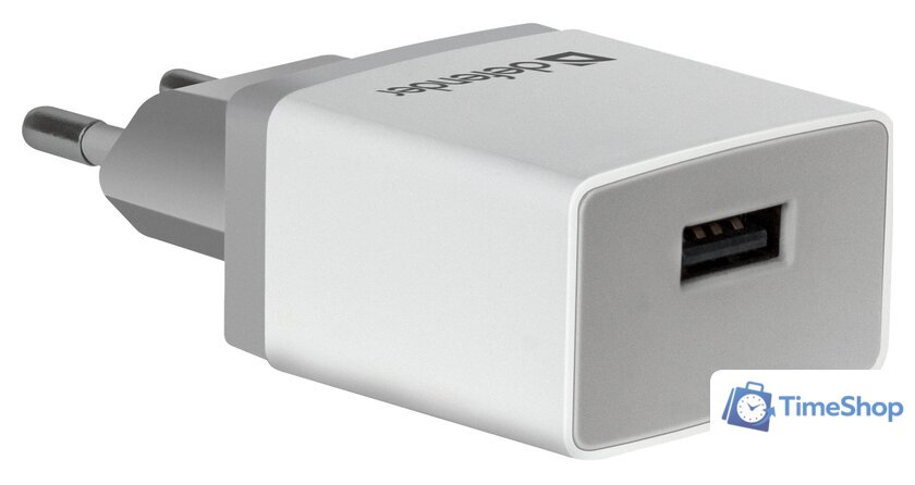 Сетевое зарядное Defender UPA-21 (белый) - Изображение №2 — Интернет-магазин Time-Shop