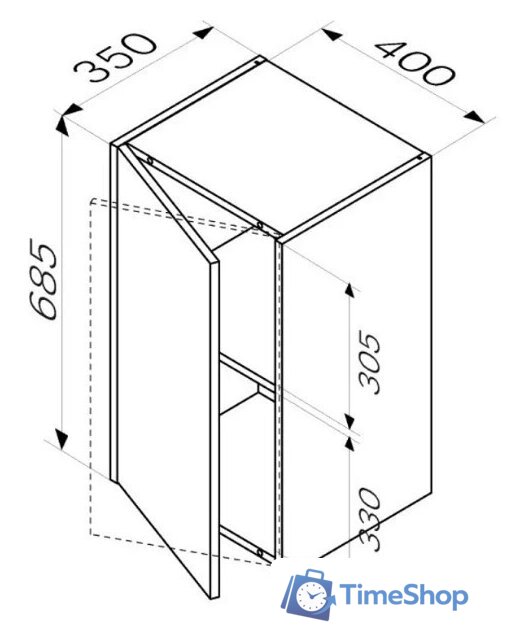  AM.PM Шкаф Func M8FCH0402OF - Изображение №6 — Интернет-магазин Time-Shop