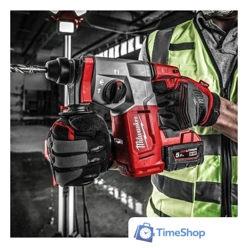 Перфоратор Milwaukee M18 BLH-502X 4933478894 (с 2-мя АКБ, кейс) - Изображение №4 — Интернет-магазин Time-Shop