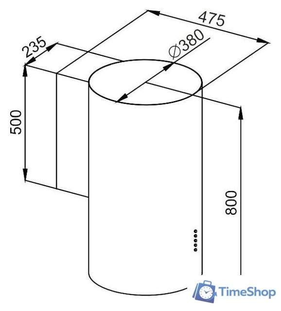 Кухонная вытяжка MAUNFELD Lee Wall 39 (белый) - Изображение №2 — Интернет-магазин Time-Shop