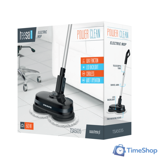 Электрошвабра Teesa TSA5035 - Изображение №7 — Интернет-магазин Time-Shop