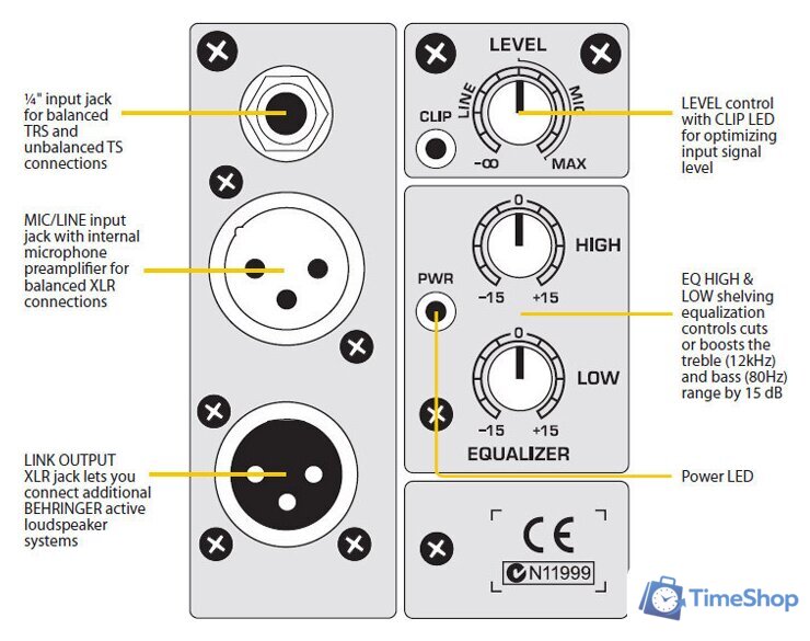 Концертная акустика Behringer EUROLIVE B215D - Изображение №7 — Интернет-магазин Time-Shop