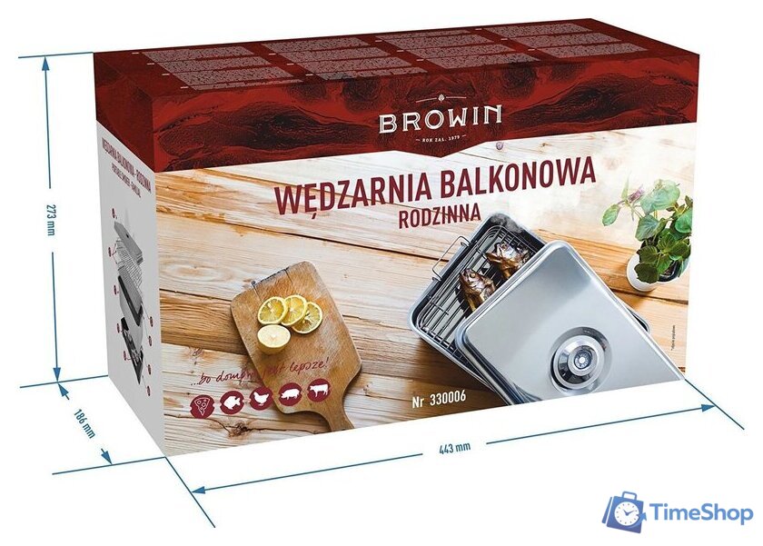 Коптильня Browin 330006 - Изображение №6 — Интернет-магазин Time-Shop