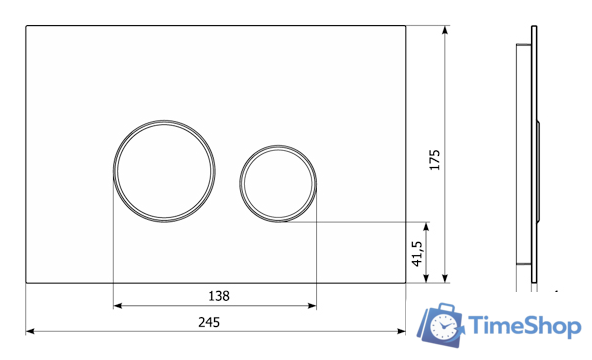 Панель смыва Lavinia Boho Relfix 3805004B (черный) - Изображение №2 — Интернет-магазин Time-Shop