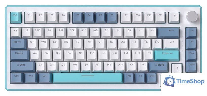 Клавиатура JEGG ZA82 White Navy Blue (OUTEMU Orange) - Изображение №1 — Интернет-магазин Time-Shop