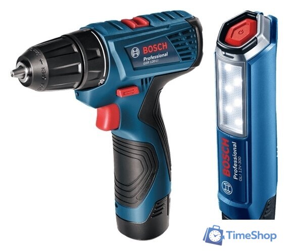 Дрель-шуруповерт Bosch GSR 120-LI Professional 06019G8004 (с 2-мя АКБ, кейс) - Изображение №1 — Интернет-магазин Time-Shop