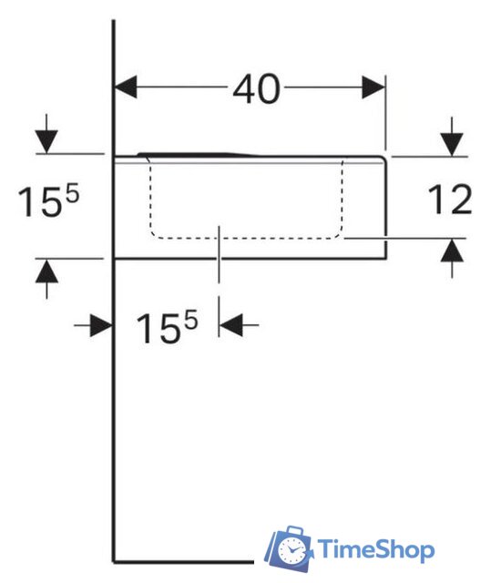 Умывальник Geberit Bambini 326060000 - Изображение №4 — Интернет-магазин Time-Shop
