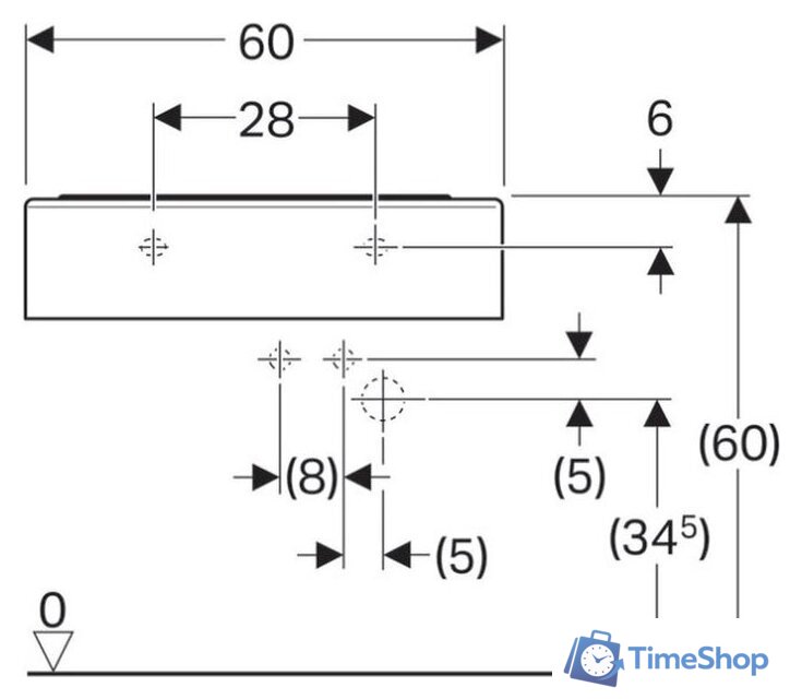 Умывальник Geberit Bambini 326060000 - Изображение №3 — Интернет-магазин Time-Shop