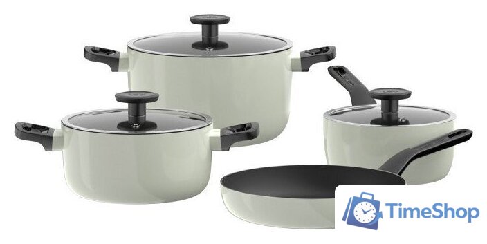 Набор кастрюль BergHOFF Leo Glints Sage 3950636 - Изображение №1 — Интернет-магазин Time-Shop