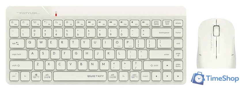 Офисный набор A4Tech Fstyler FG2200 Air2 (бежевый) - Изображение №1 — Интернет-магазин Time-Shop