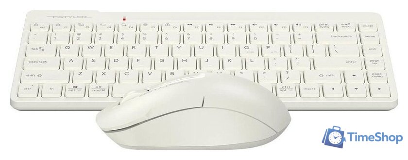 Офисный набор A4Tech Fstyler FG2200 Air2 (бежевый) - Изображение №5 — Интернет-магазин Time-Shop