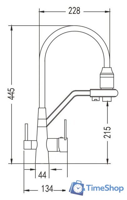 Смеситель Rose R558G - Изображение №2 — Интернет-магазин Time-Shop