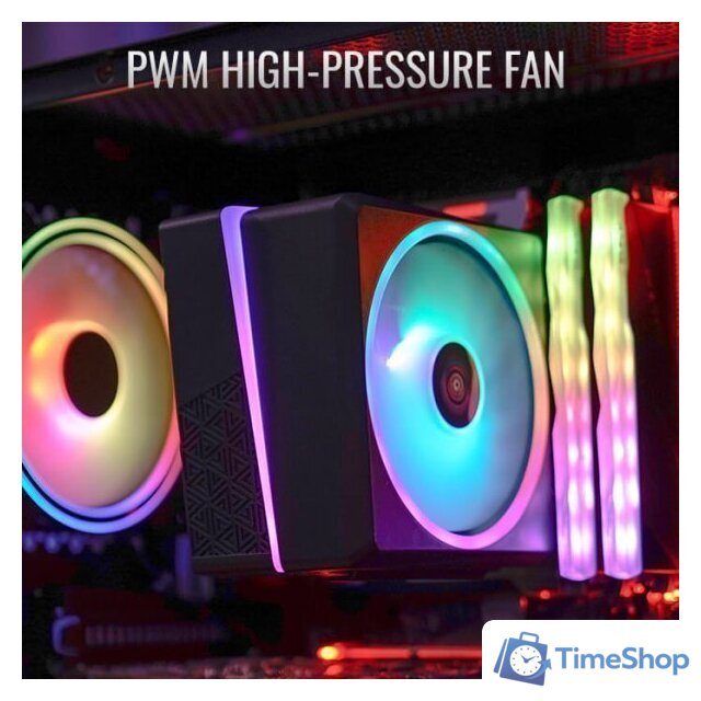 Кулер для процессора AeroCool Cylon 4F WH ARGB PWM 4P - Изображение №7 — Интернет-магазин Time-Shop