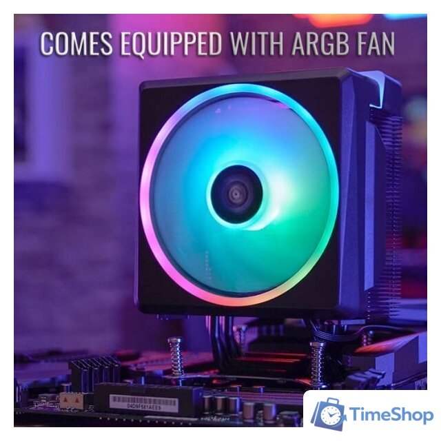 Кулер для процессора AeroCool Cylon 4F WH ARGB PWM 4P - Изображение №3 — Интернет-магазин Time-Shop