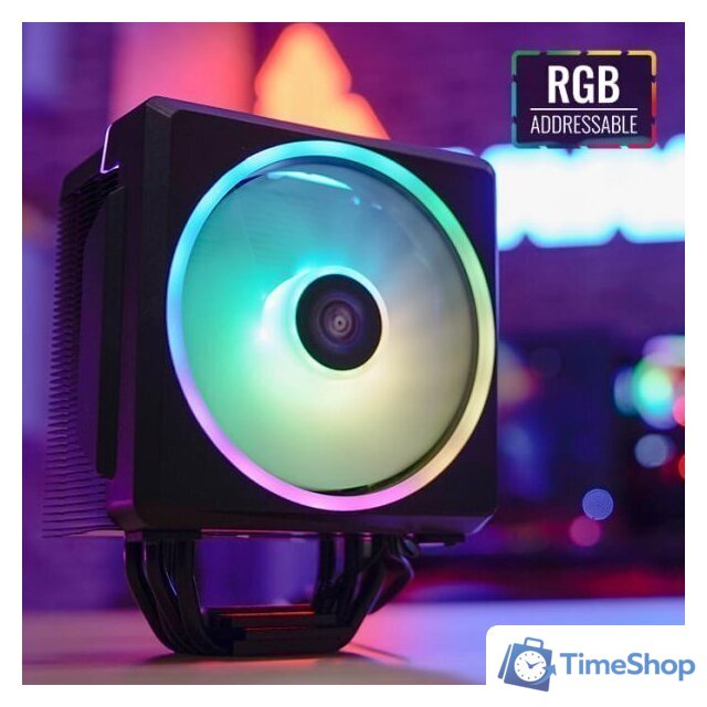 Кулер для процессора AeroCool Cylon 4F WH ARGB PWM 4P - Изображение №2 — Интернет-магазин Time-Shop