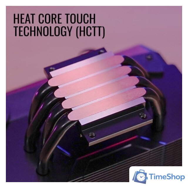 Кулер для процессора AeroCool Cylon 4F WH ARGB PWM 4P - Изображение №4 — Интернет-магазин Time-Shop