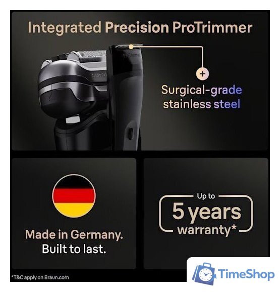 Электробритва Braun Series 9 Pro+ 9660cc - Изображение №6 — Интернет-магазин Time-Shop