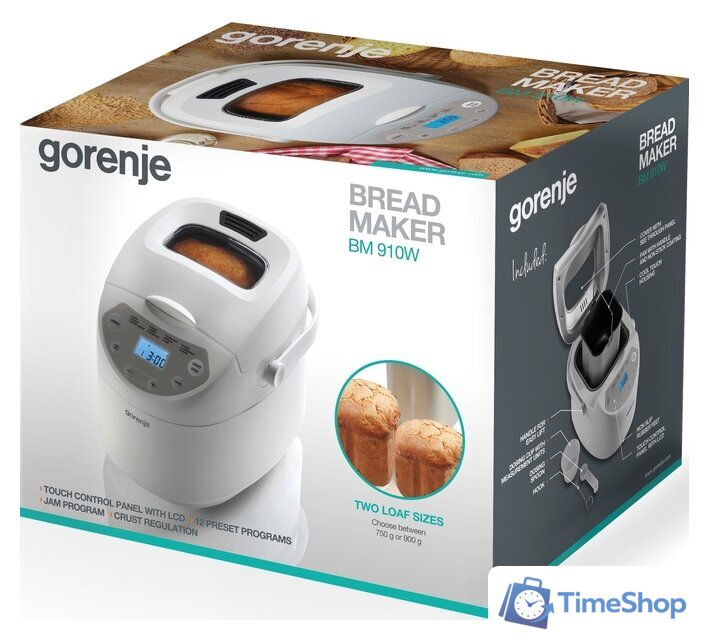 Хлебопечка Gorenje BM910W - Изображение №6 — Интернет-магазин Time-Shop