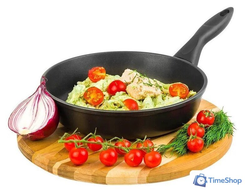 Сковорода Elan Gallery Гармония вкуса 120291 (черный оникс) - Изображение №6 — Интернет-магазин Time-Shop