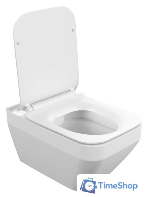 Унитаз подвесной Cersanit Crea Square Clean On DPL EO Slim A63115 - Изображение №3 — Интернет-магазин Time-Shop