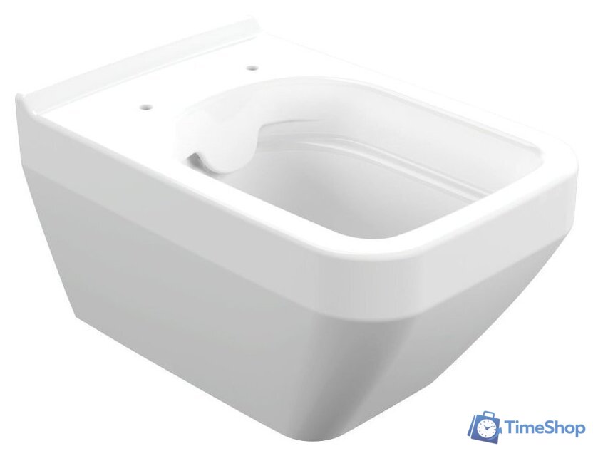 Унитаз подвесной Cersanit Crea Square Clean On DPL EO Slim A63115 - Изображение №2 — Интернет-магазин Time-Shop